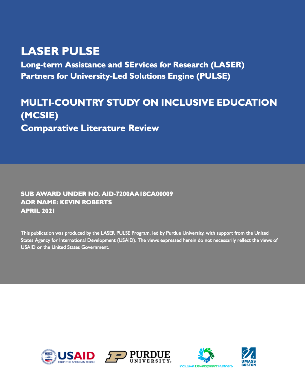 MCSIE Comparative Literature Review LASER PULSE