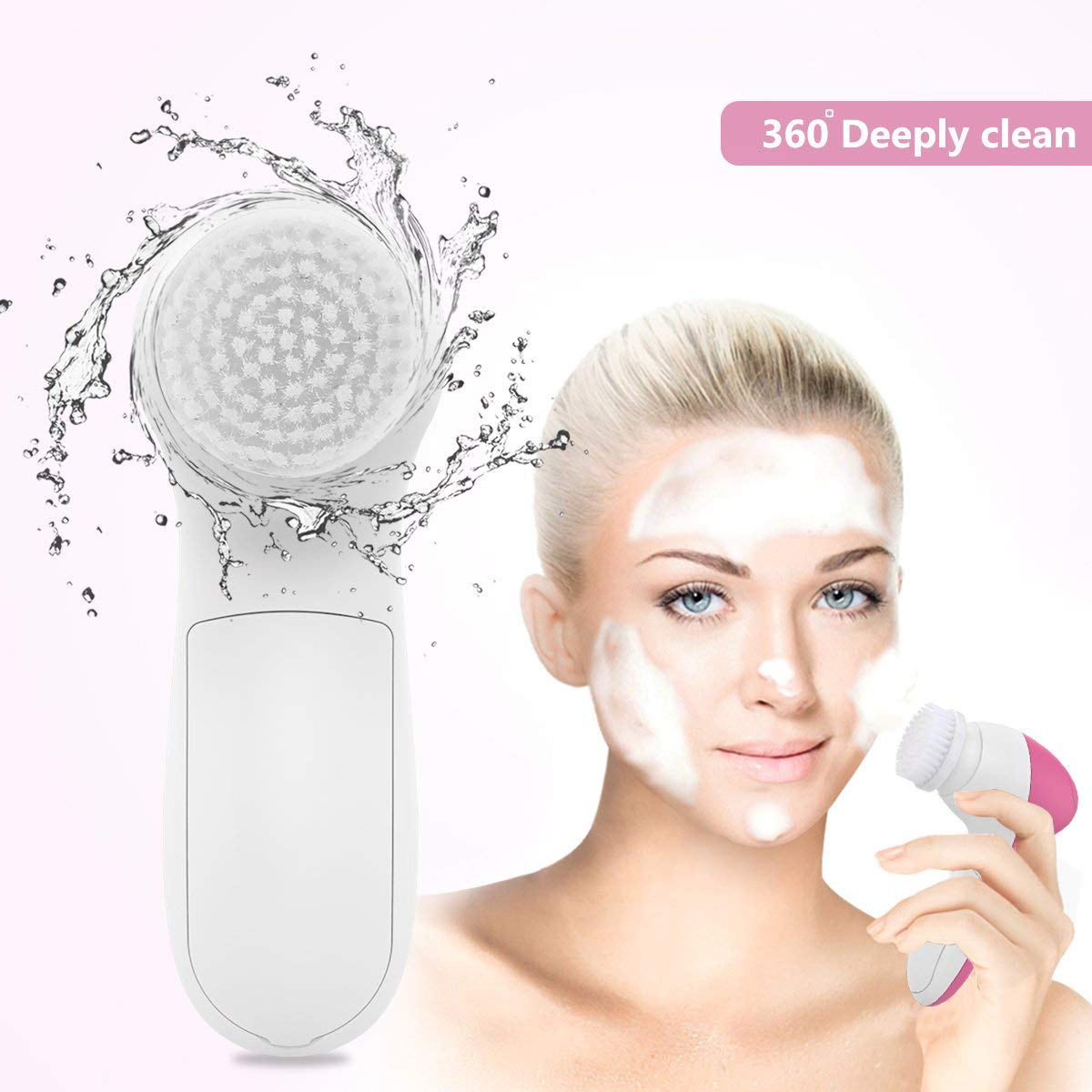 5 in 1 Multi function Electric Face Facial Cleansing Brush LashCare