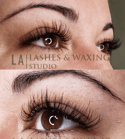 eyelash extensions and waxing hair removal services