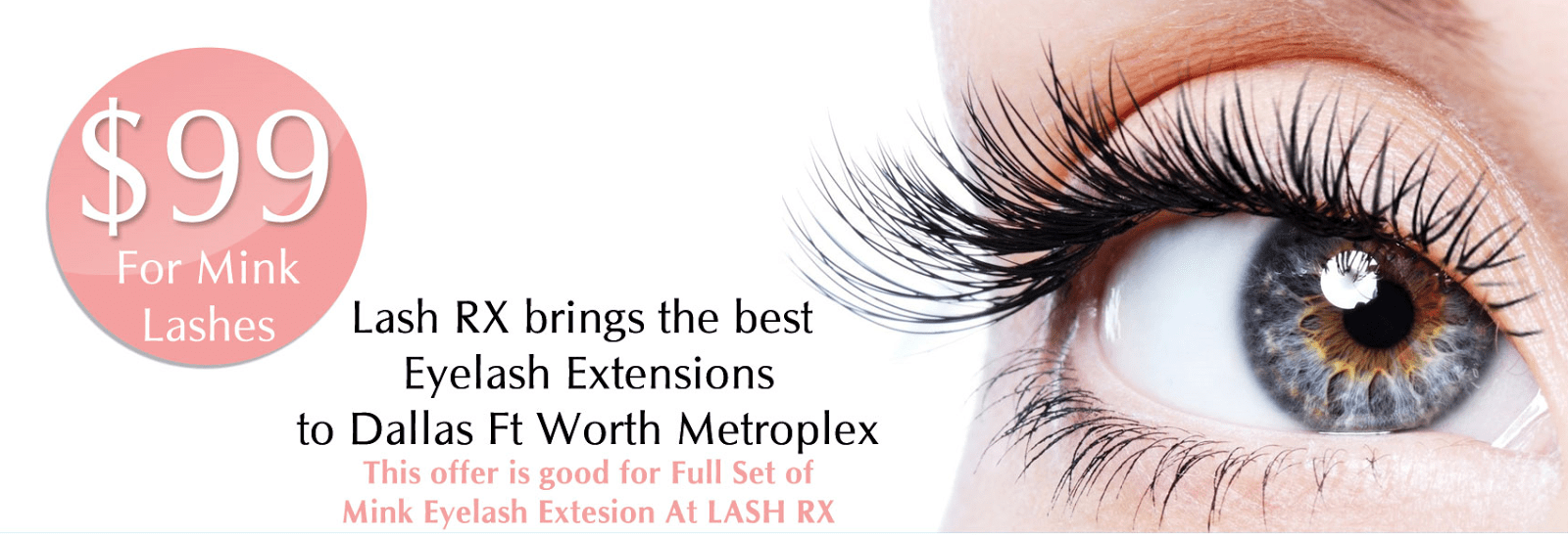 Mink eyelash extension Dallas tx, the method of creating extra beauty LashRx Eyelash