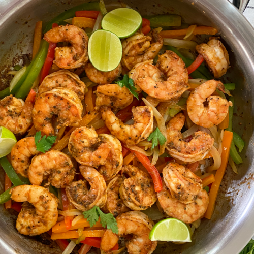 Fajitas de camaron La Soleta Arte en Cocina