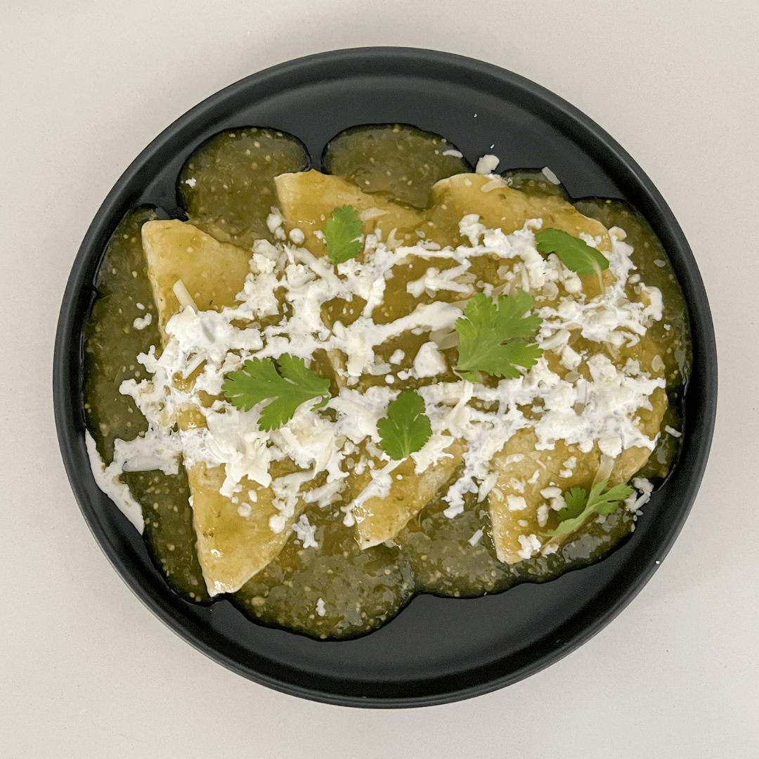 Enchiladas verdes de pollo La Soleta Arte en Cocina