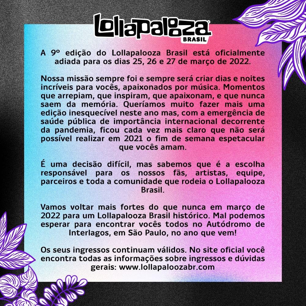 Lollapalooza Brasil 2022 at Autódromo de Interlagos (São Paulo) on 25