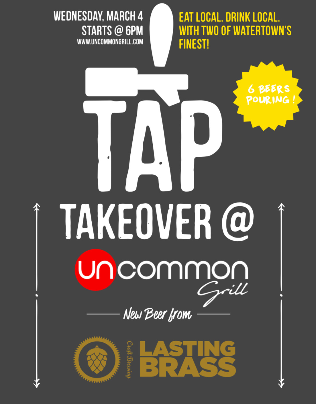 Tap Takeover Lasting Brass