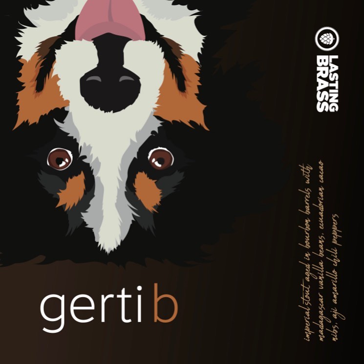 Gerti B bottle release w/ Lucky Dog food truck Lasting Brass