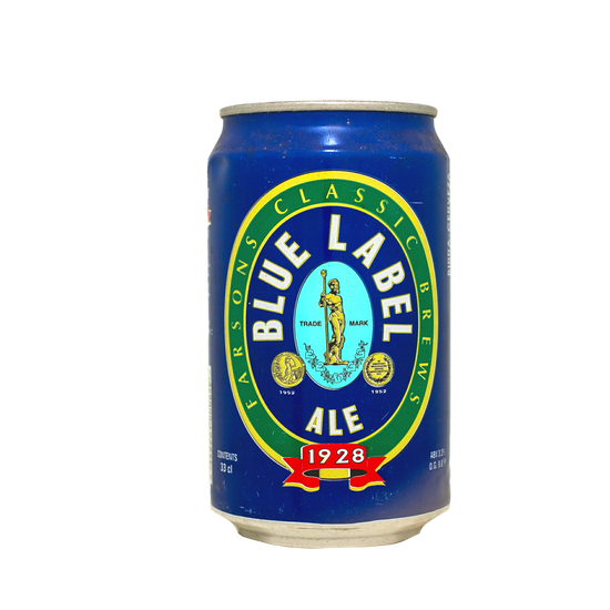 oc014 ilha malta blue label Latas de cervejas