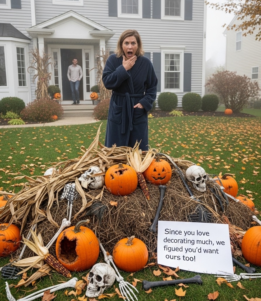When My Neighbors Dumped Their Rotting Halloween Junk on My Lawn, They