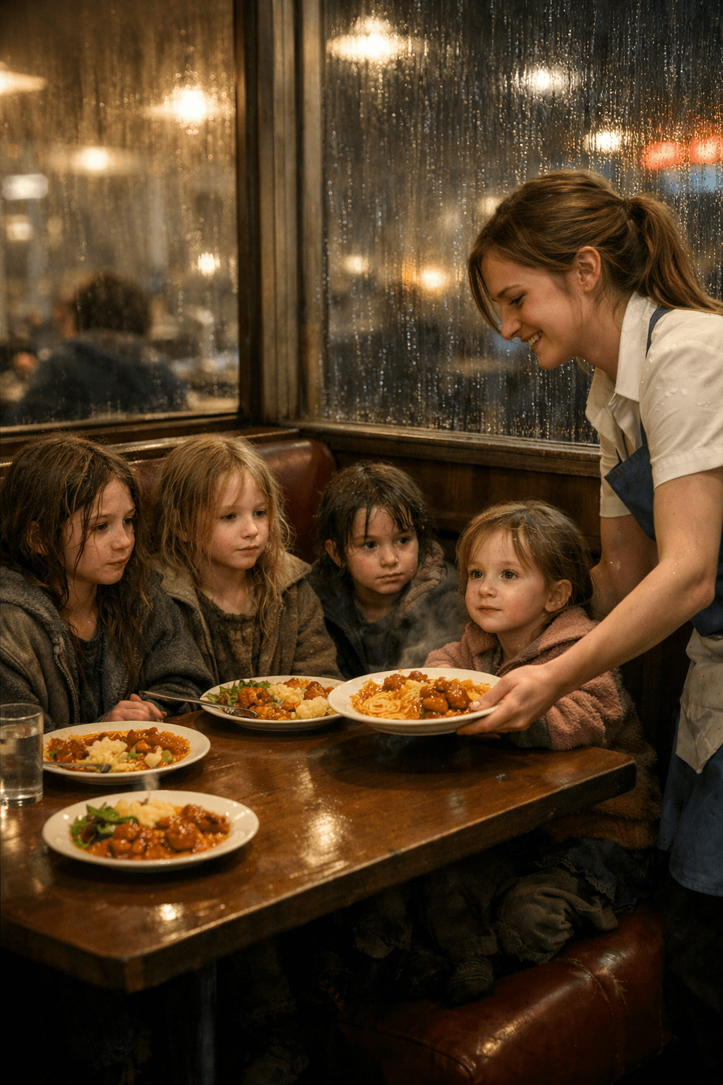 A Waitress Fed Four Hungry Orphans… Years Later, They Returned With a