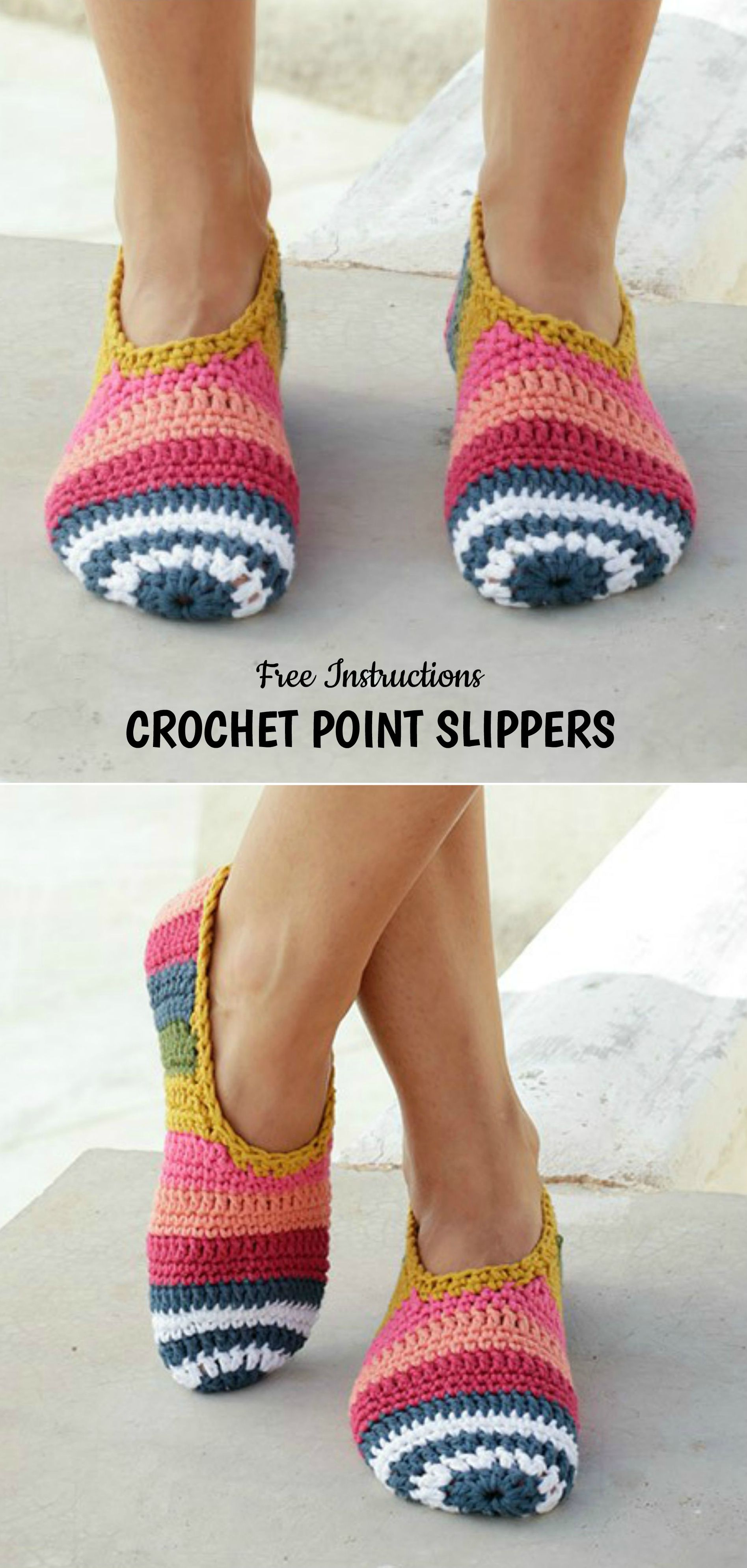 Crochet Point Slippers