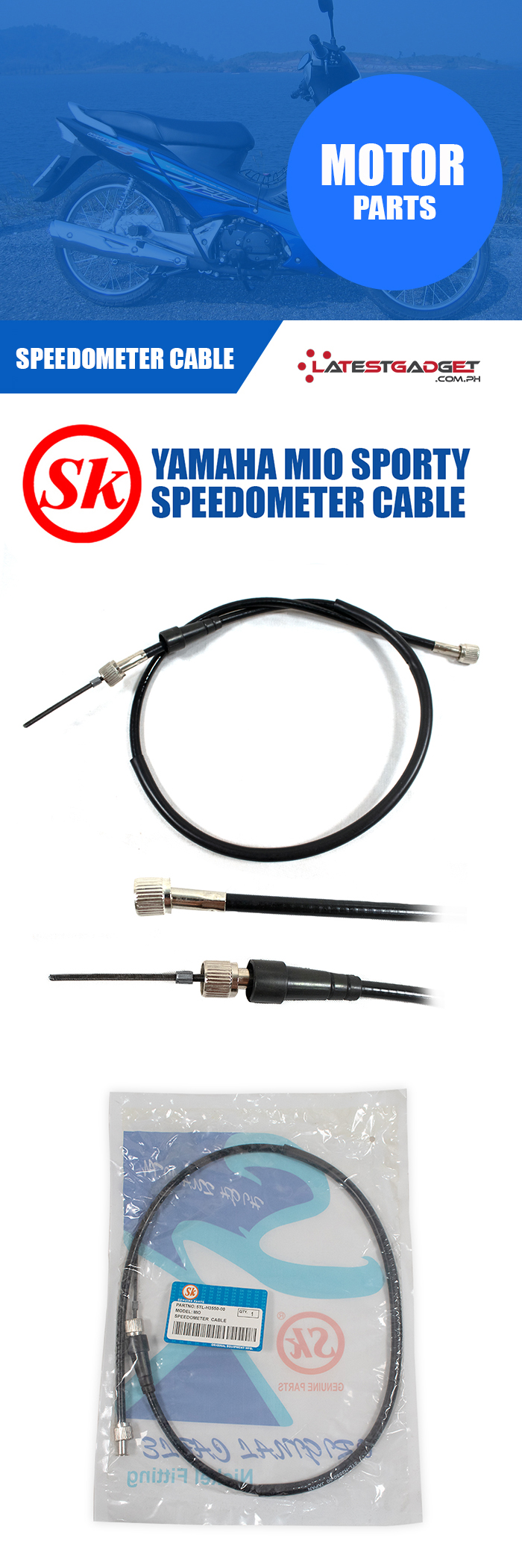 SK Speedometer Cable For Yamaha Mio Sporty LatestGadget