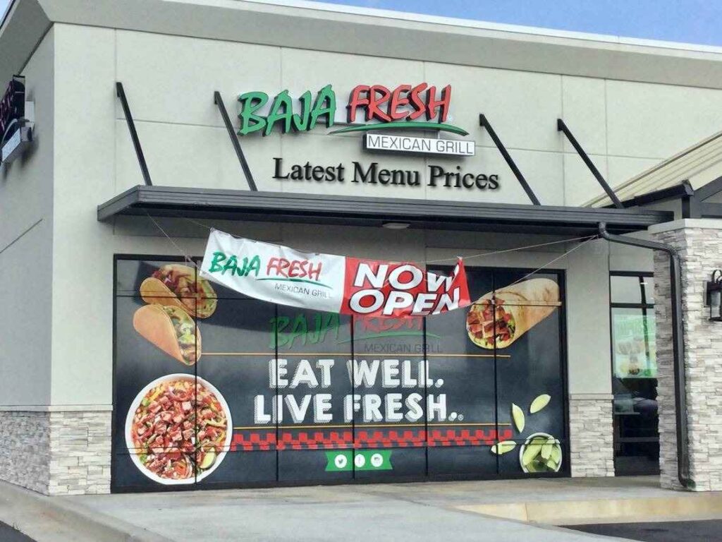 Baja Fresh Menu Prices & Calories Fresh Menu Prices