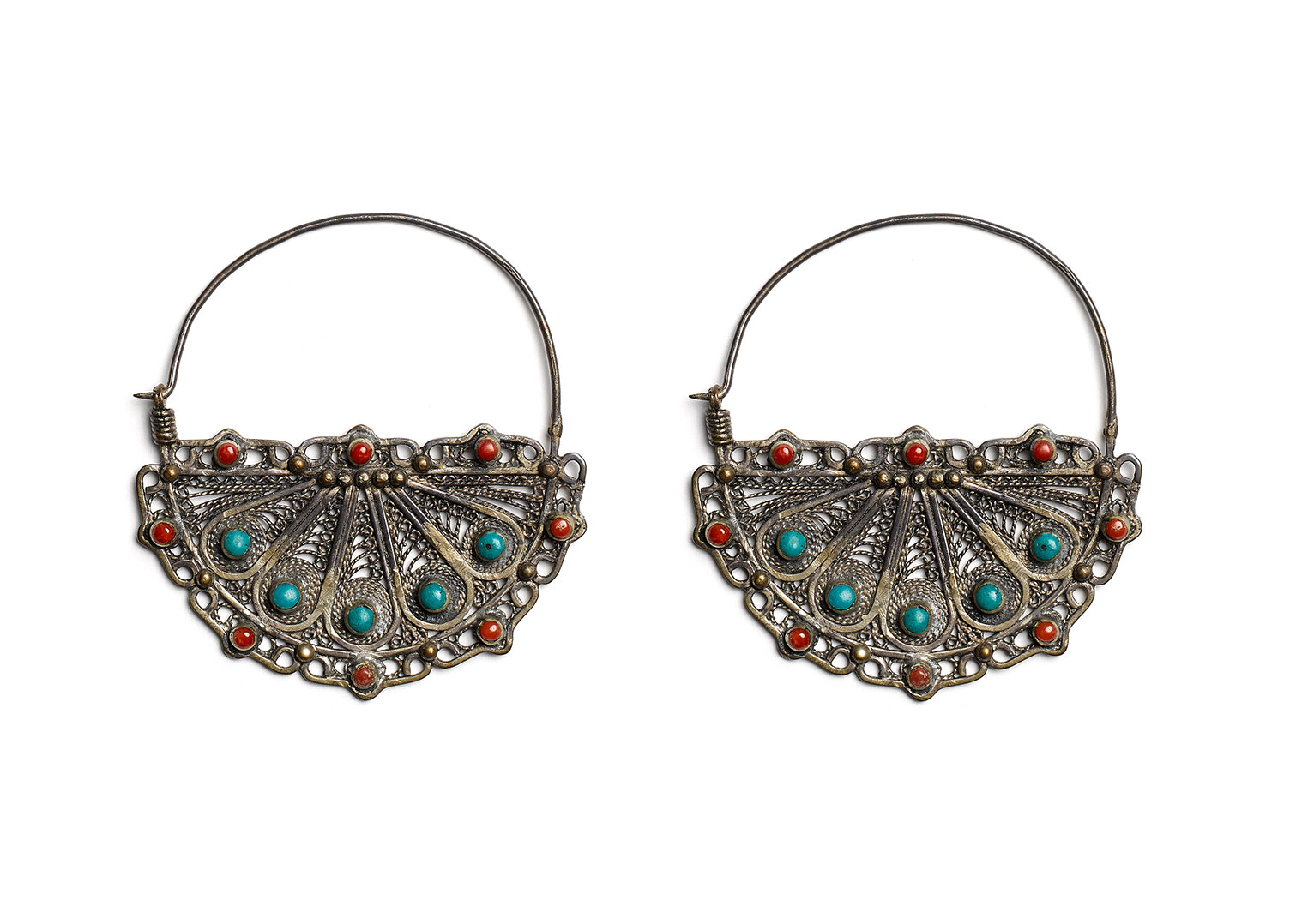 Antique Berber Moroccan Hoop Earrings Latest Revival