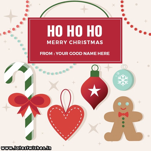 Christmas Card 2023 Editor Christmas greetings card with name editor