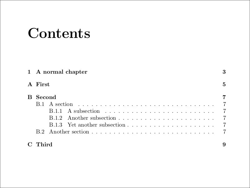 LaTeX appendix Full guide with code examples