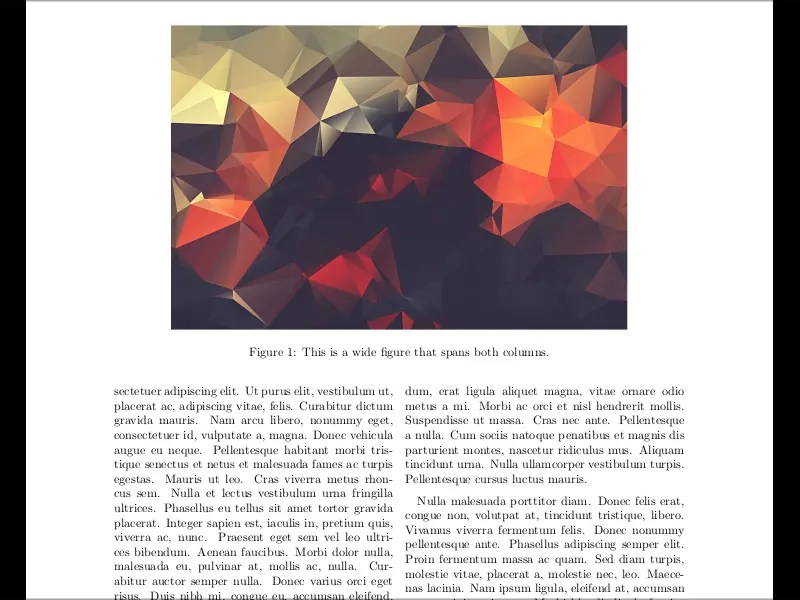 Learn how to insert a wide figure inside a twocolumn document LaTeX