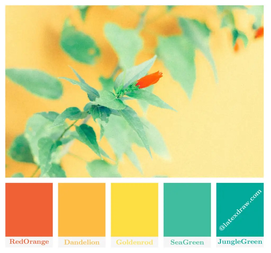 Predefined LaTeX Colors dvipsnames TikZBlog