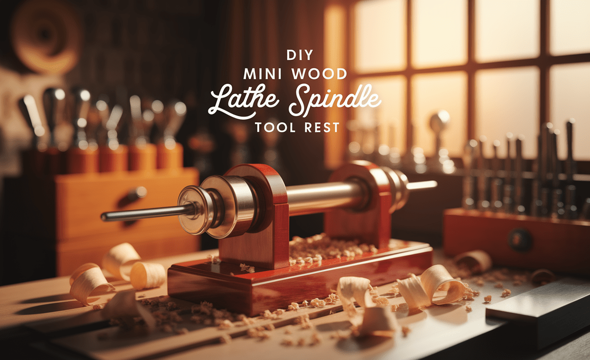 DIY Mini Wood Lathe Spindle Tool Rest