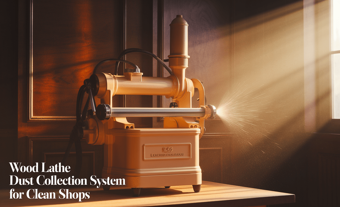 Wood Lathe Dust Collection System For Clean Shops