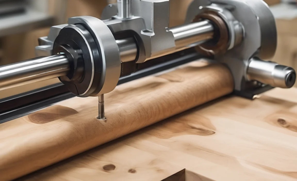 wood lathe bed alignment guide