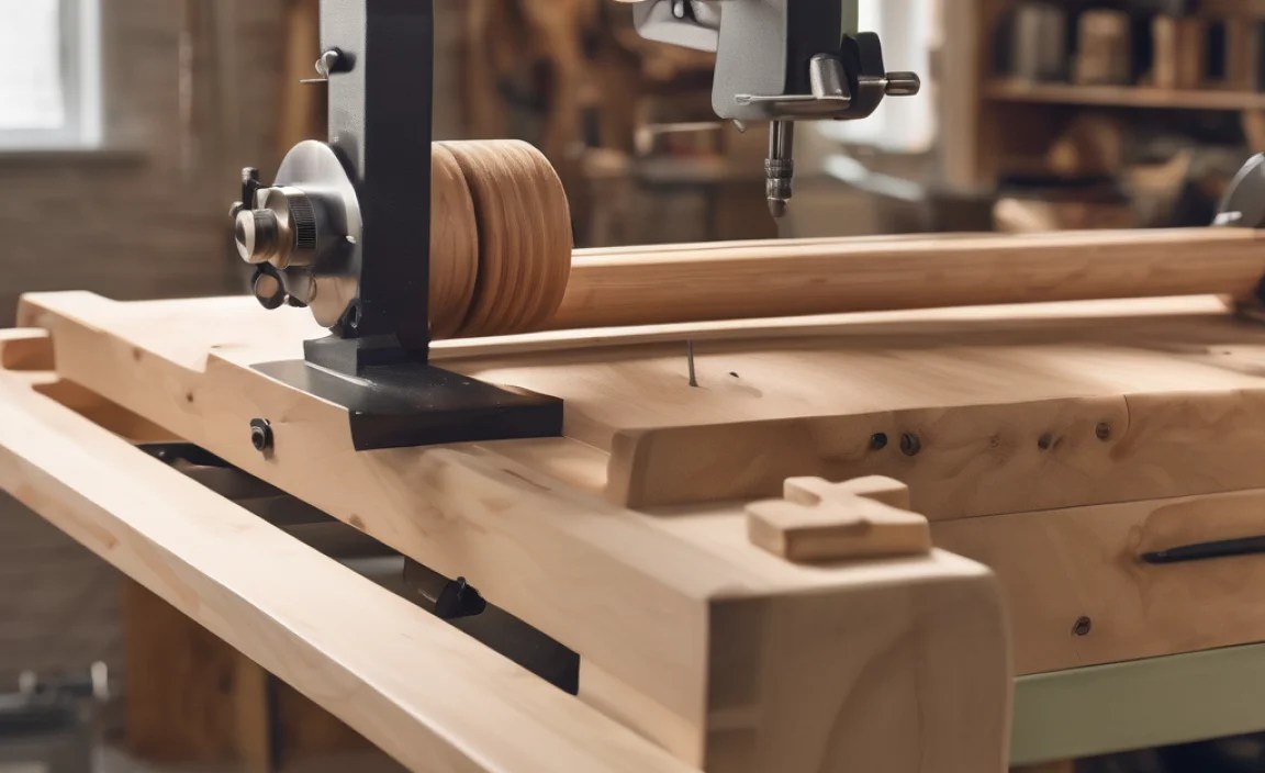 wood lathe bed extension homemade
