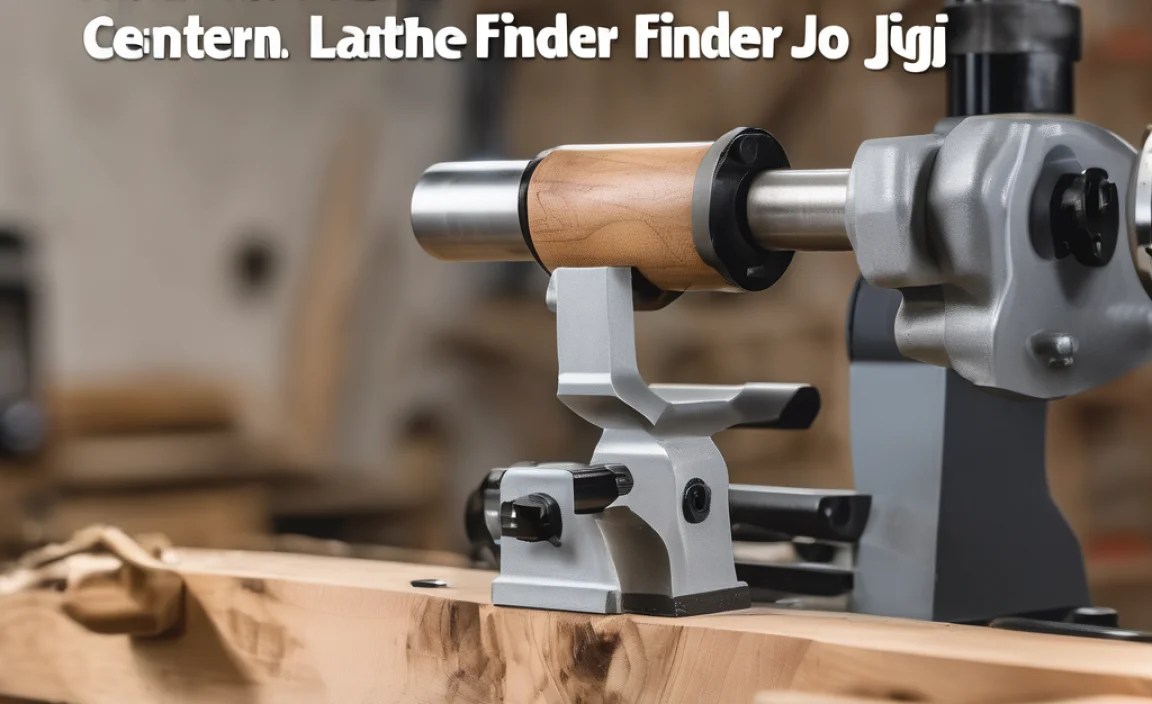 wood lathe center finder jig