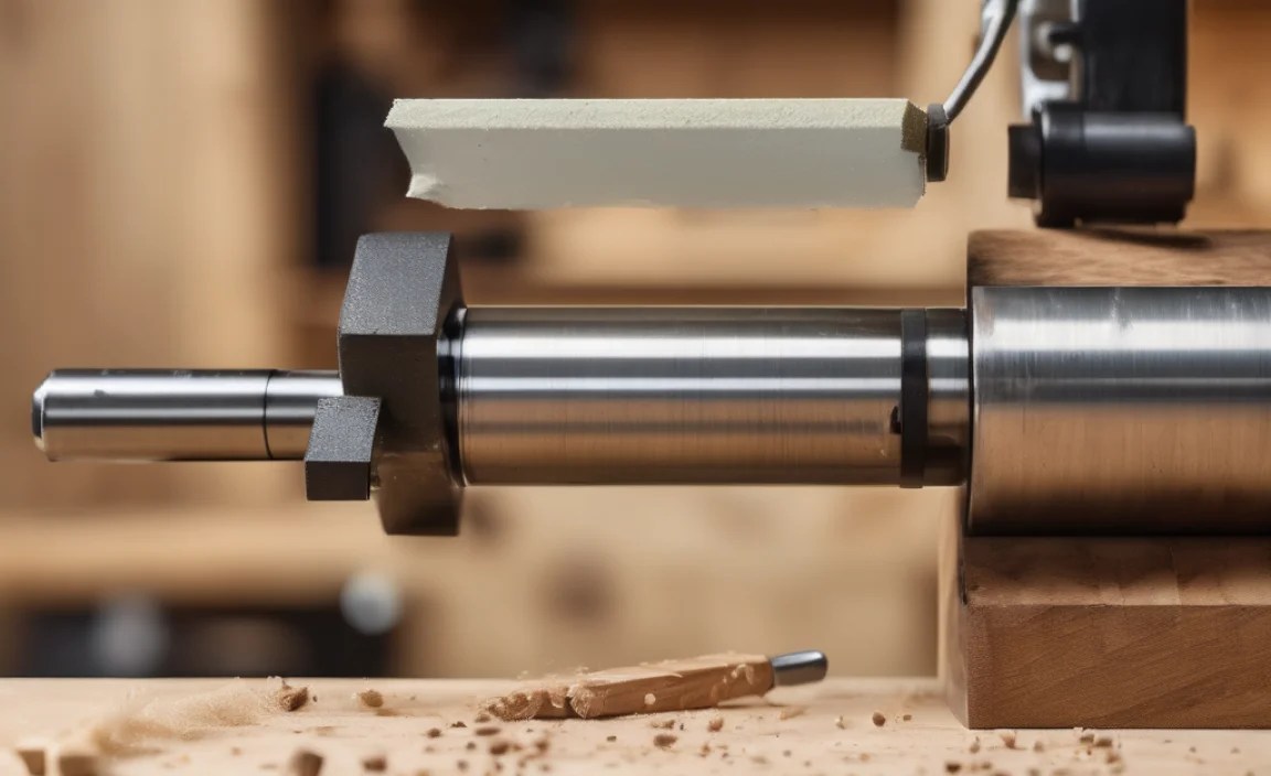 wood lathe chisel sharpening jig DIY