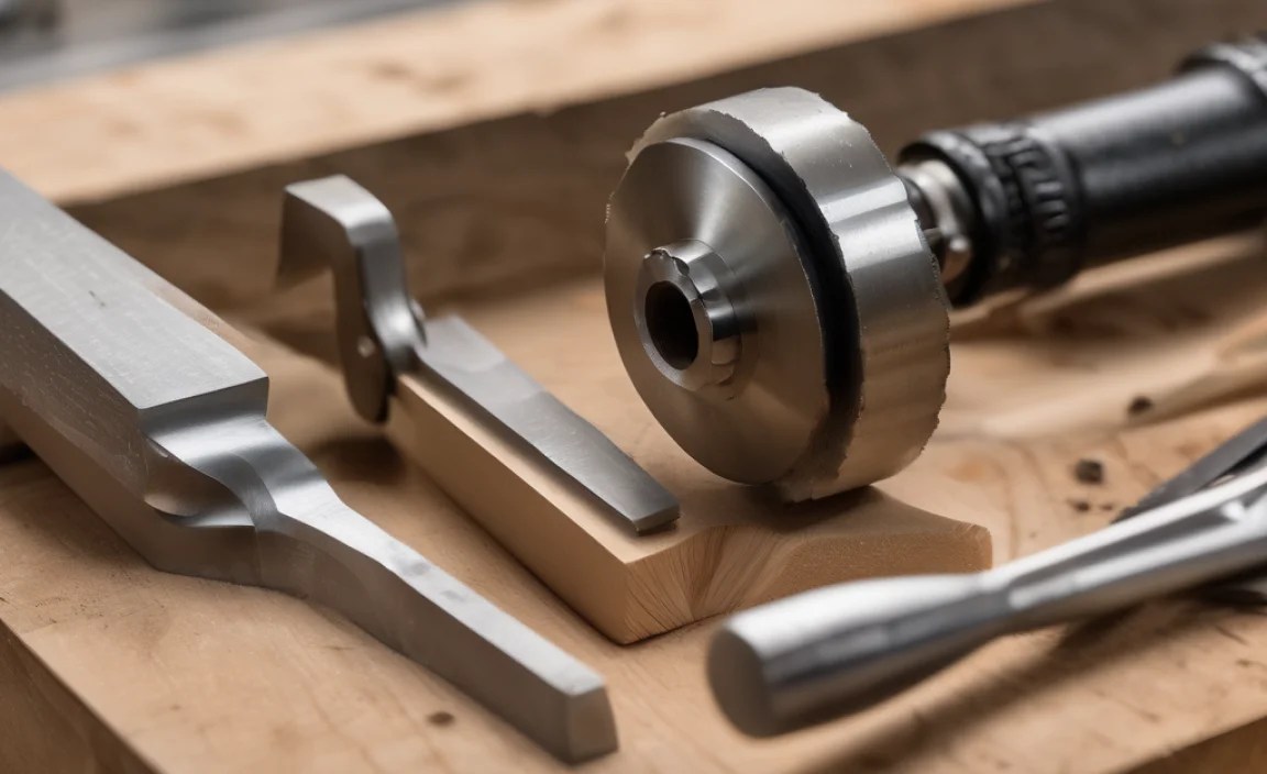 wood lathe chisel sharpening setup