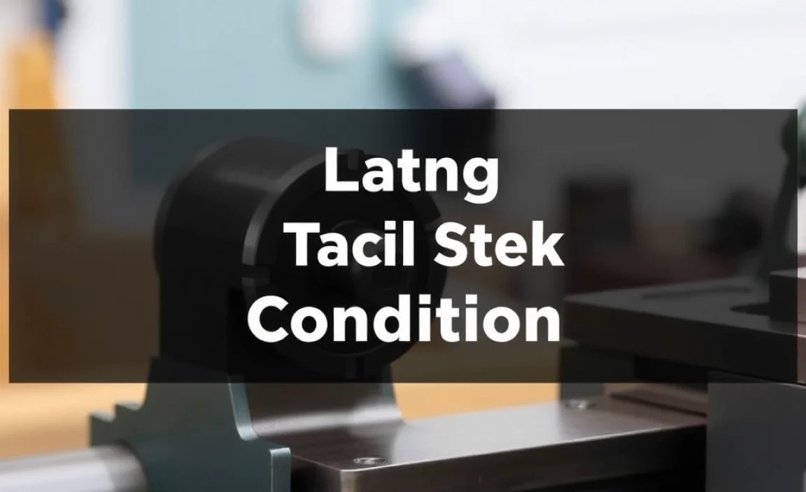 Assessing Tailstock Condition