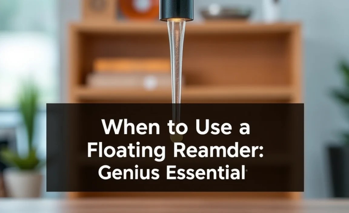 When to Use a Floating Reamer Holder