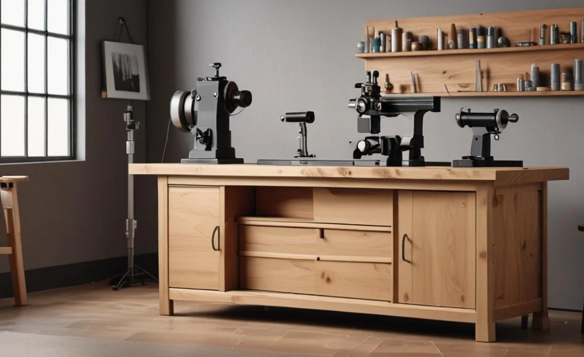 DIY Wood Lathe Stand with Storage: A Basic Plan Concept