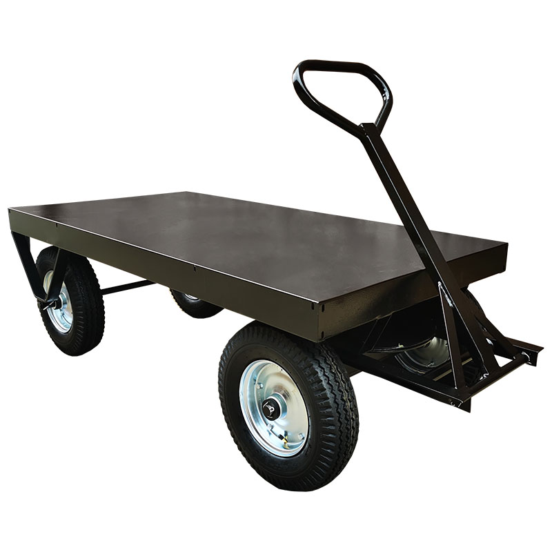 Black Powder Coated Turntable Trolley Lathoko Industrial