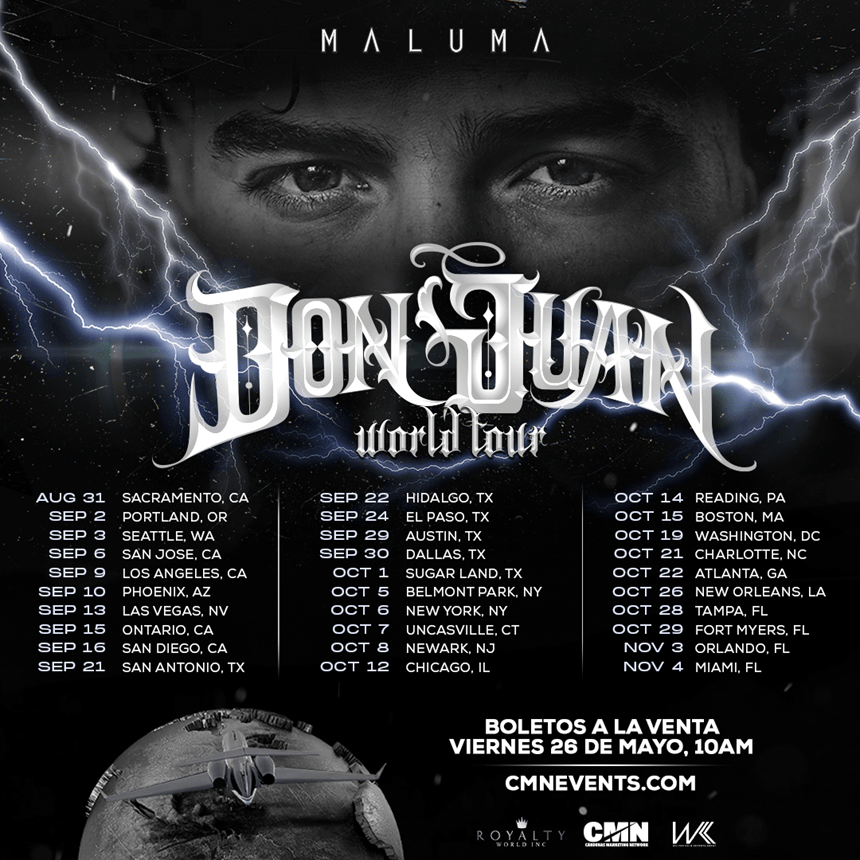 MALUMA ANNOUNCES THE U.S. LEG OF HIS “DON JUAN WORLD TOUR”