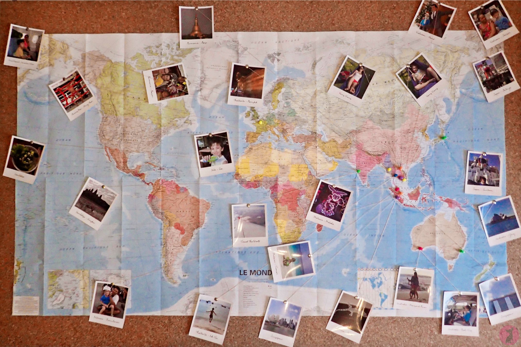 DIY pour épingler mes souvenirs de voyage