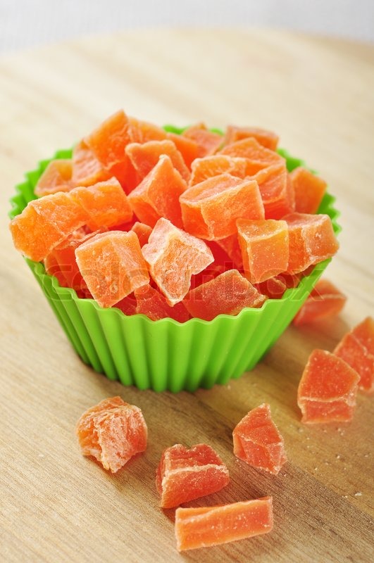 Candied papaya La Tonnelle Hotel