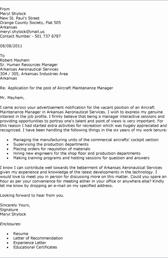 Maintenance Manager Cover Letter: 4 Templates Writolay