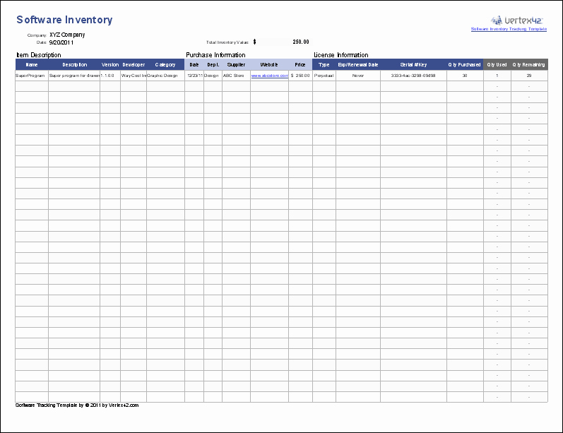 Excel Inventory Management Template