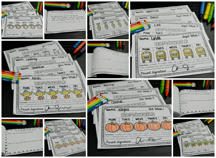 Homework in My Third Grade Classroom • Laugh Eat Learn