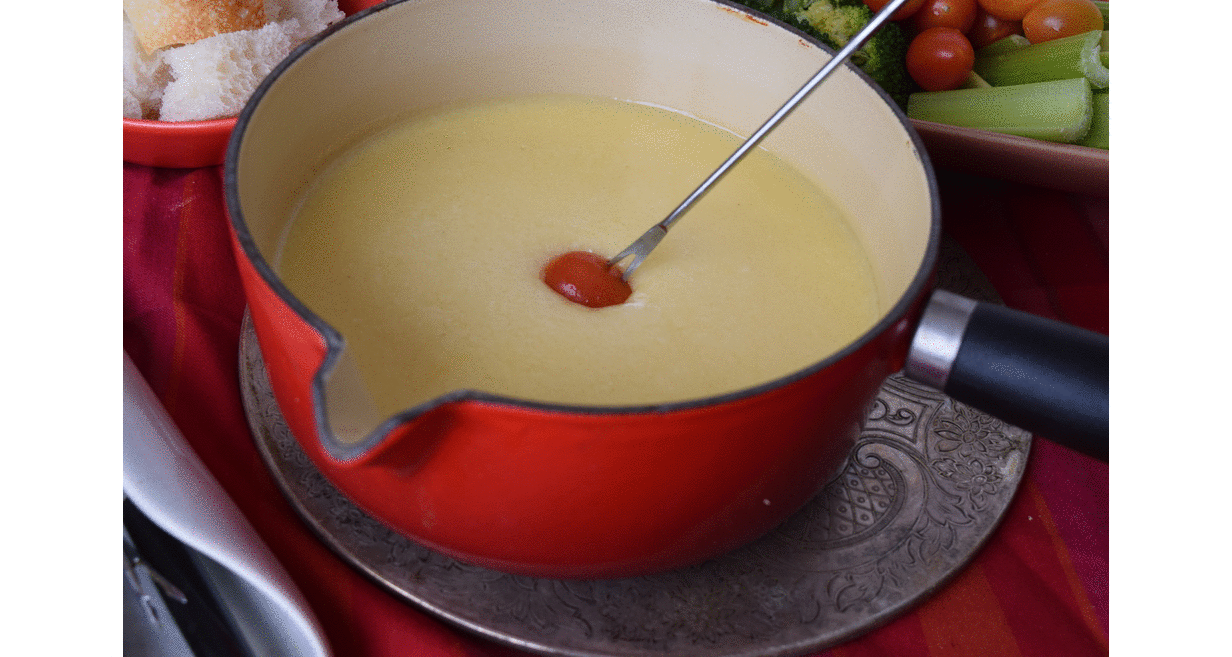 Stay In this Valentine's Day Fondue Family Fun Laughing Lemon Pie