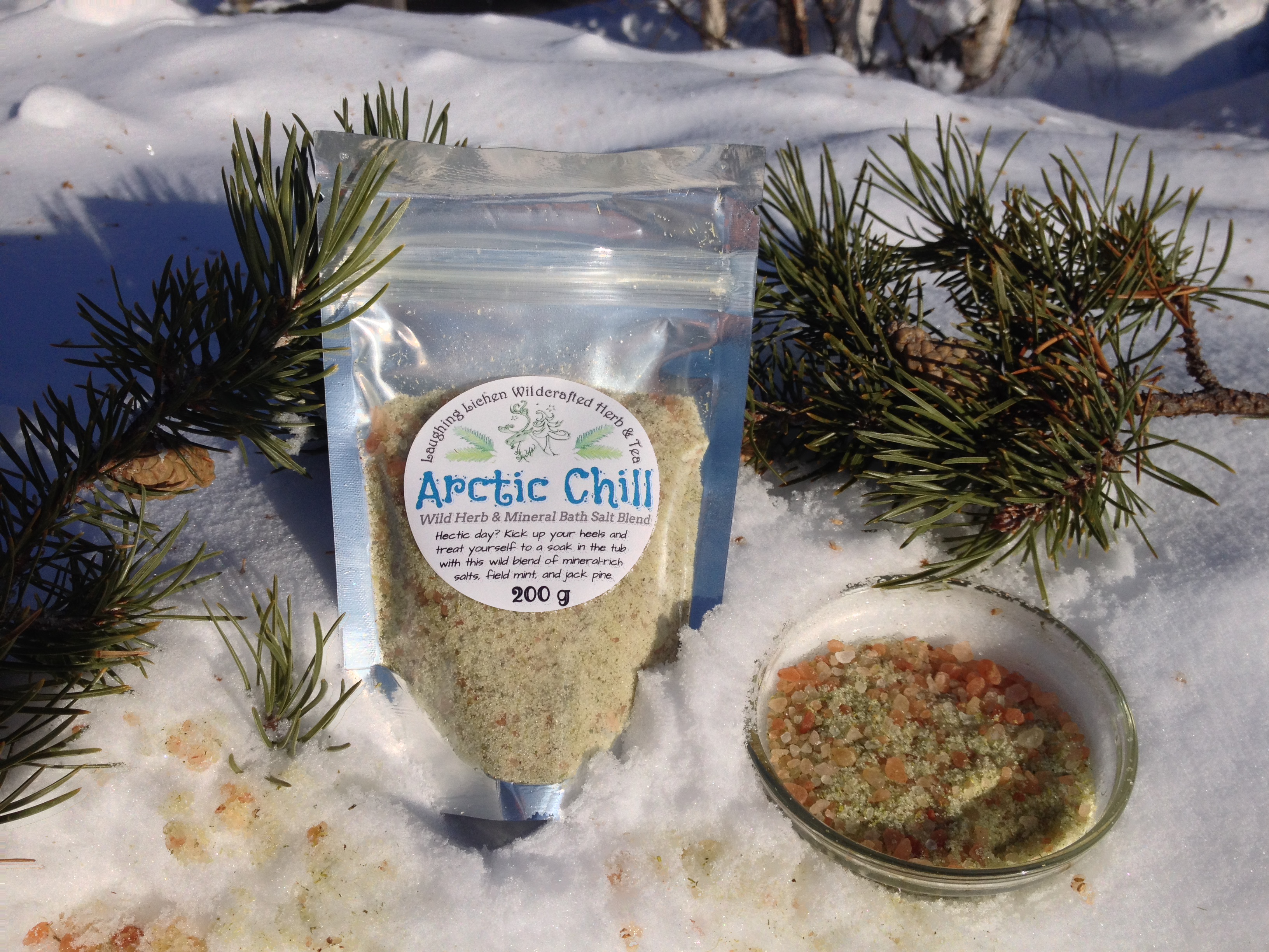 Arctic Chill Bath Salts Laughing Lichen Wildcrafted Herb & Tea