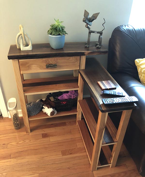 Bookcase Side Table Daniel D. Brown, 2018 Laughing Mantis Studio