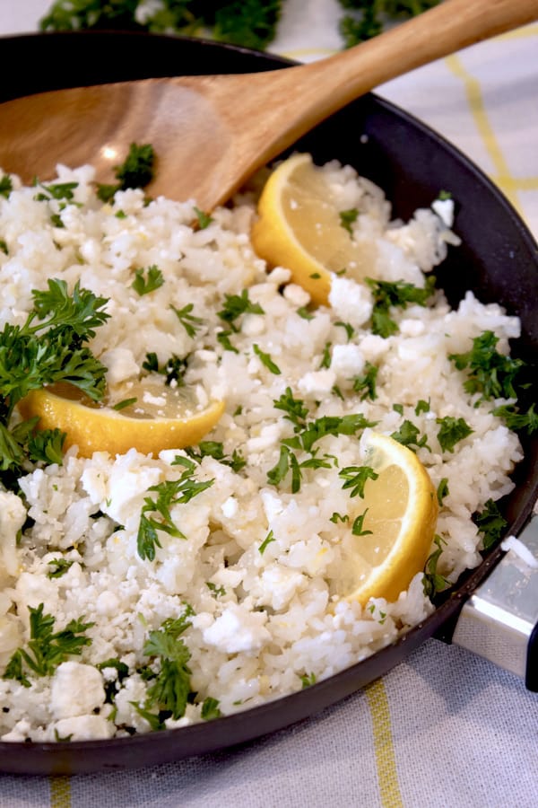 Greek Rice with Lemon and Feta Laughing Spatula