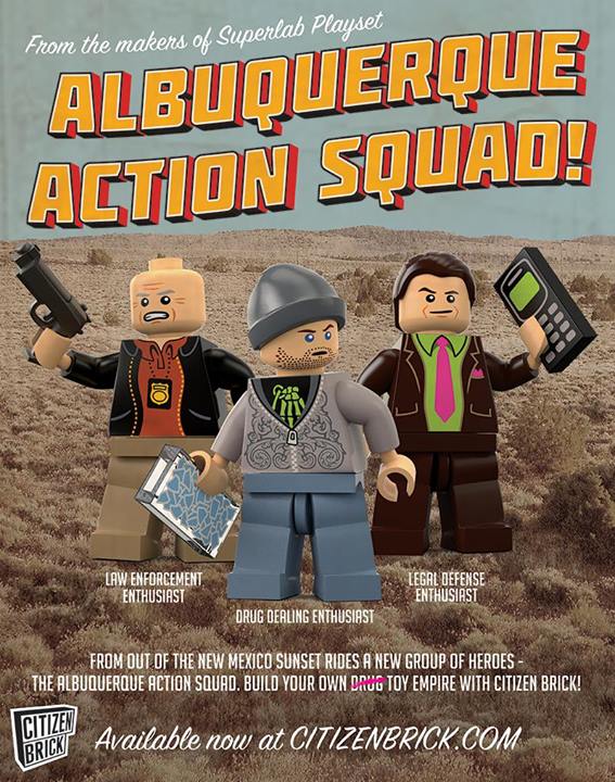 Albuquerque Action Squad, An Unofficial Set of 'Breaking Bad' LEGO Minifigs