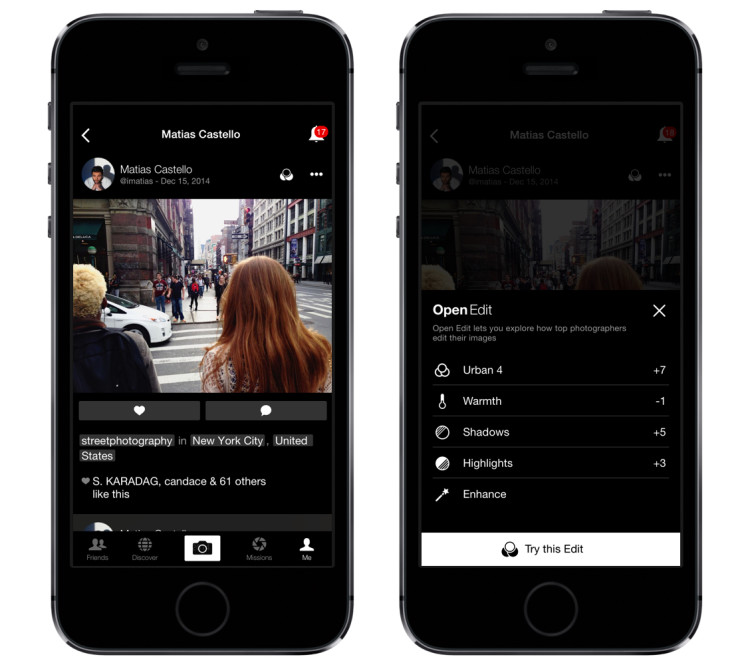 EyeEm, A Mobile Photo Editing Tool That Shares Image Editing