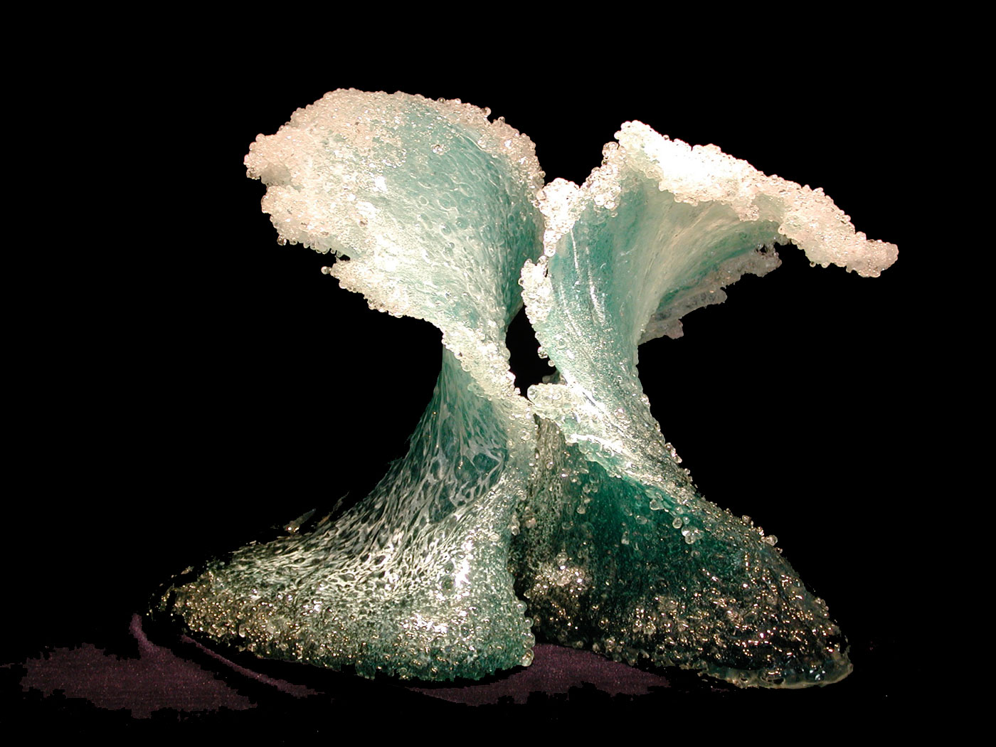 Realistic Glass Sculptures and Vases Styled Like Crashing