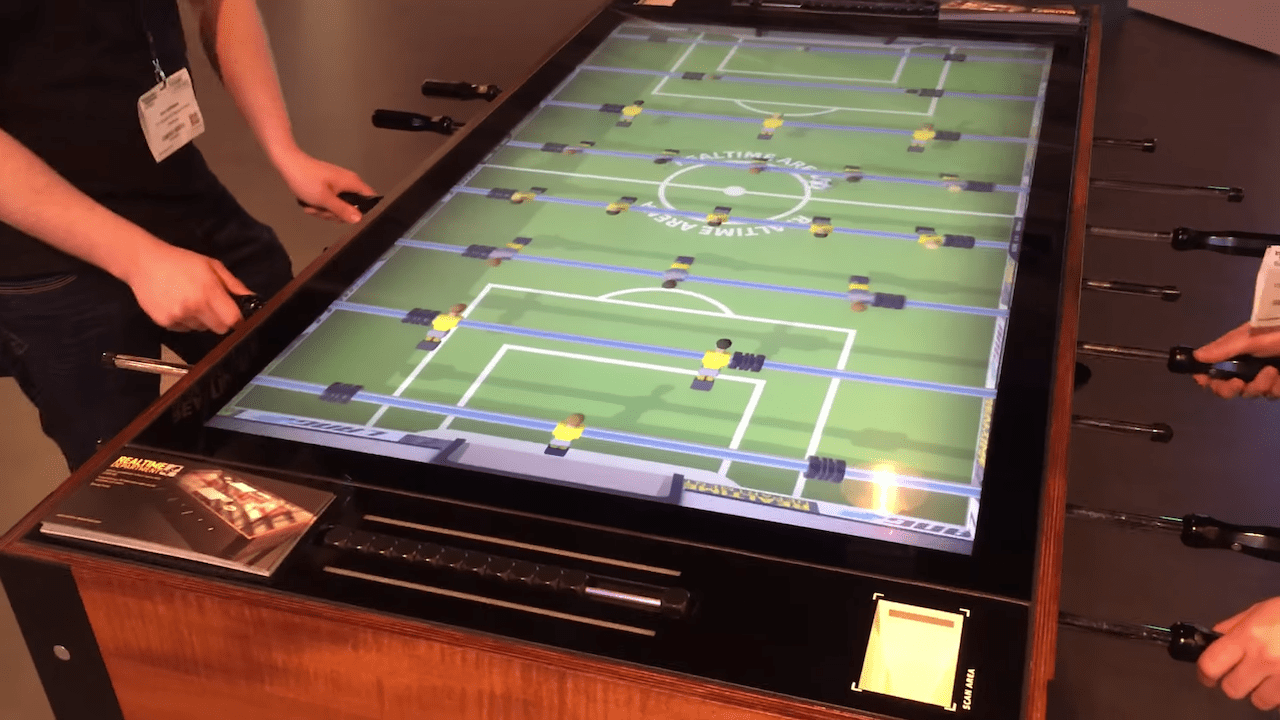 Digital Foosball Table That Features Analog Interactivity