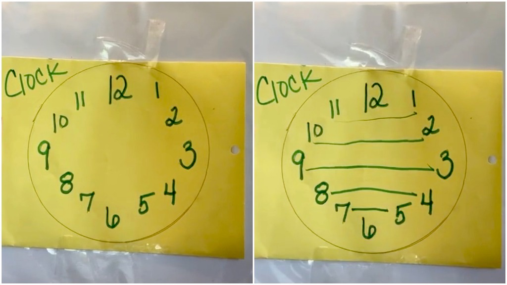 How the Hour Numbers Across From Each Other on the Face of an Analog