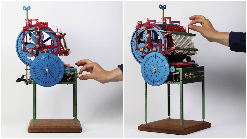A Miniature Marble Music Machine Made In Tribute to the Original Hand