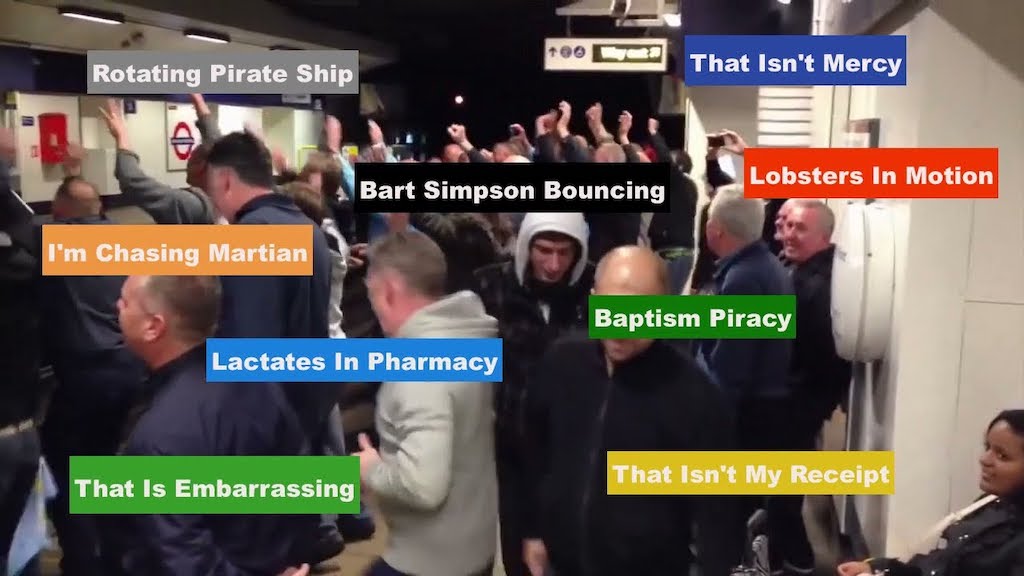 A Football Crowd Chanting 'This Is Embarrassing' Gives the Audio