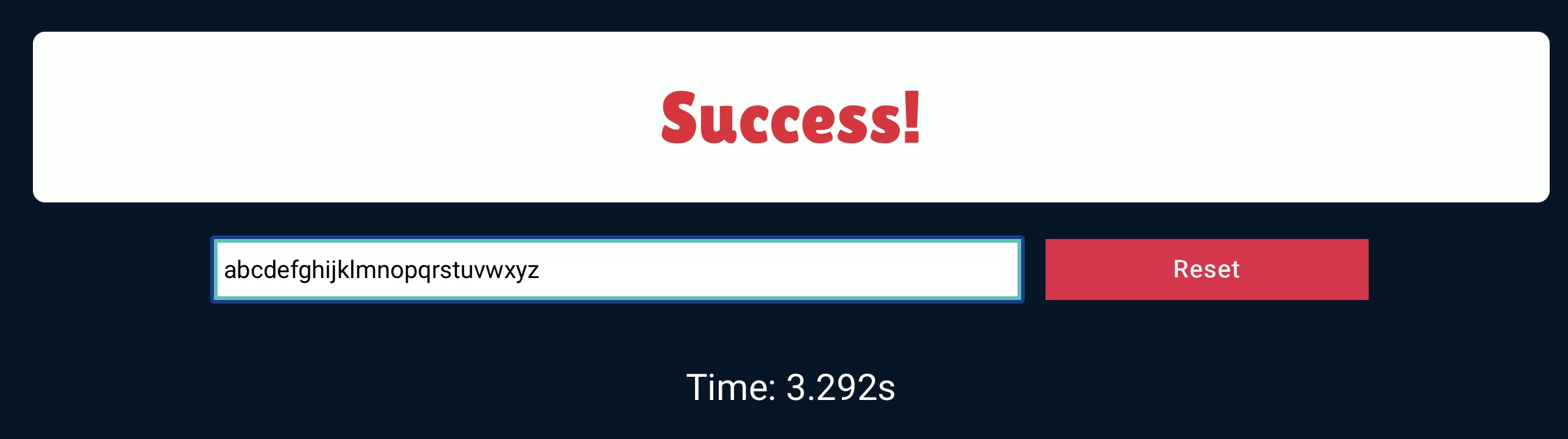 An Online Game That Challenges Players to Type the Alphabet as Fast as