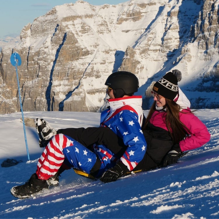 Assled, A Lightweight Wearable Snow Sled That Can Be Conveniently Folded Up and Carried Like a